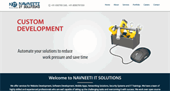 Desktop Screenshot of navneetiitsolutions.com