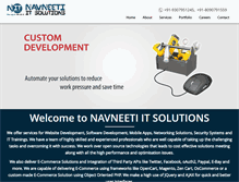 Tablet Screenshot of navneetiitsolutions.com